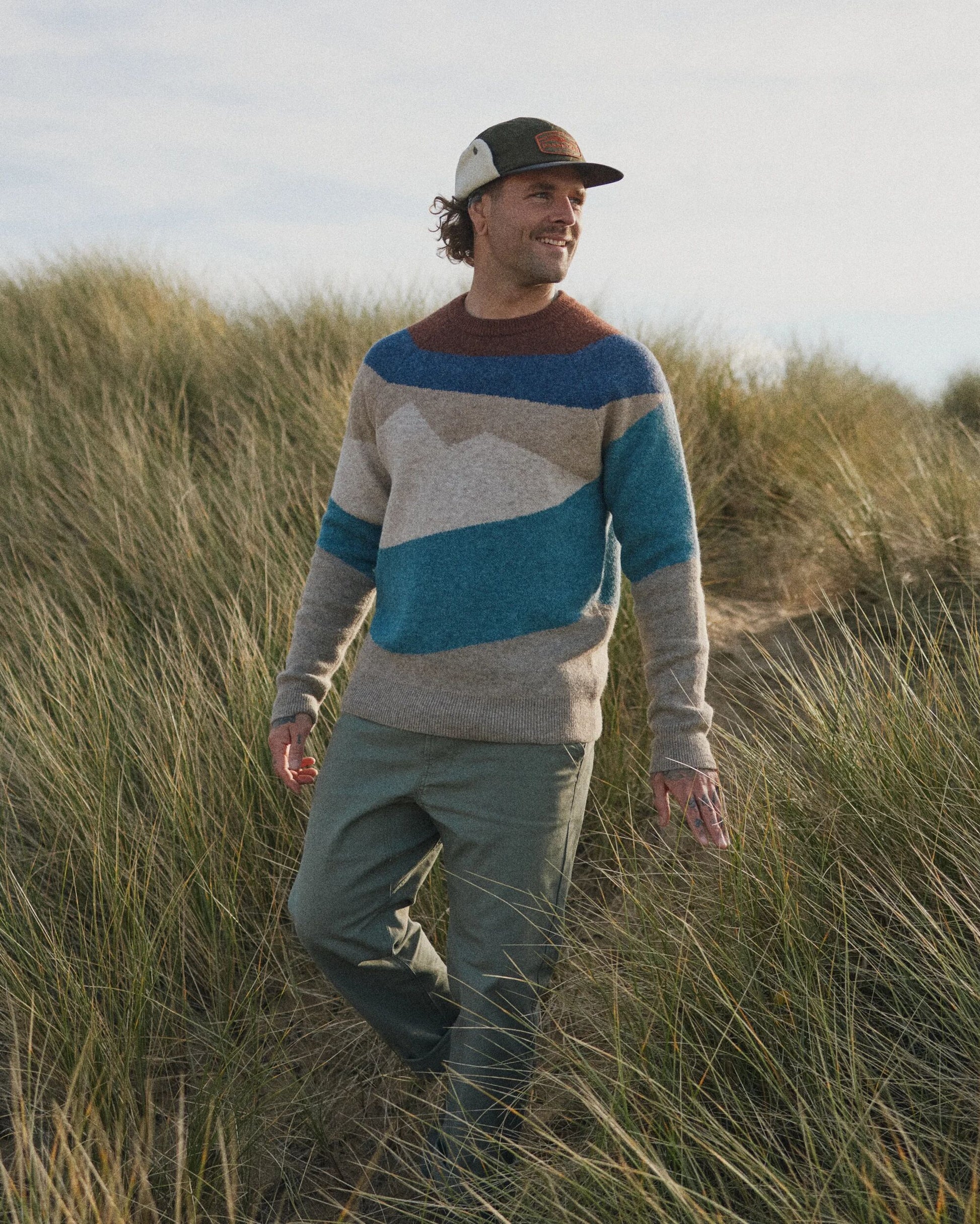 Panorama Knitted Jumper - Scenic Toffee