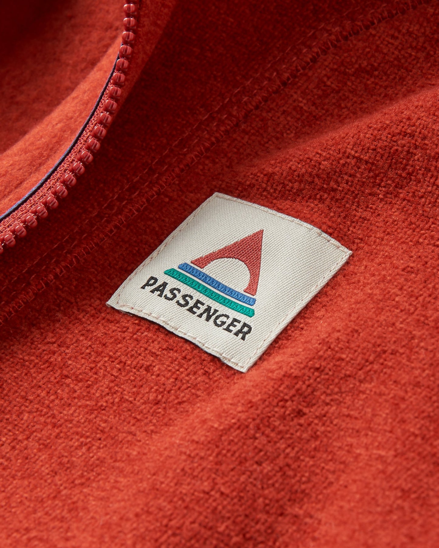 Men's Pinegrove Recycled Polartec® Fleece Hoodie - Red Ochre