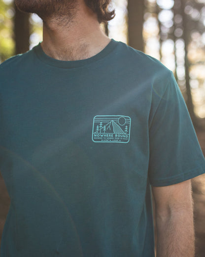 Nowhere Bound Recycled Cotton T-Shirt - Storm Green