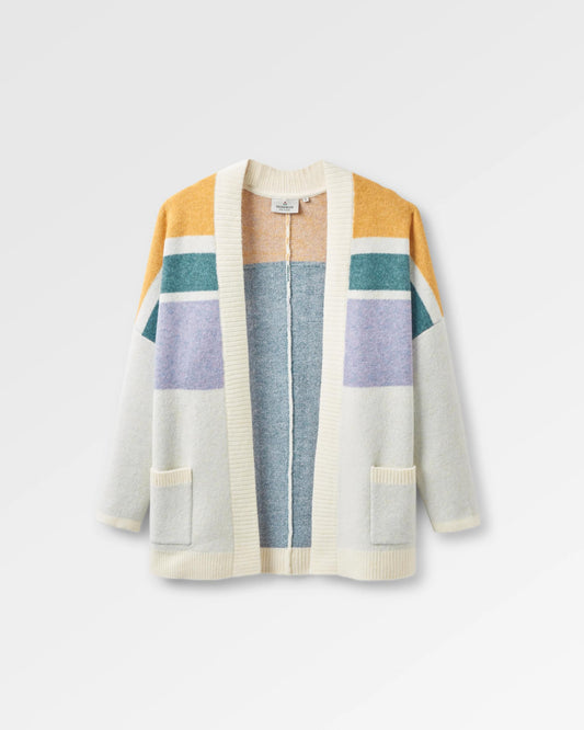Sunsets Recycled Knitted Cardigan - Marshmallow