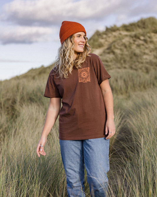 Rooted In Nature Recycled Cotton T-Shirt - Chestnut