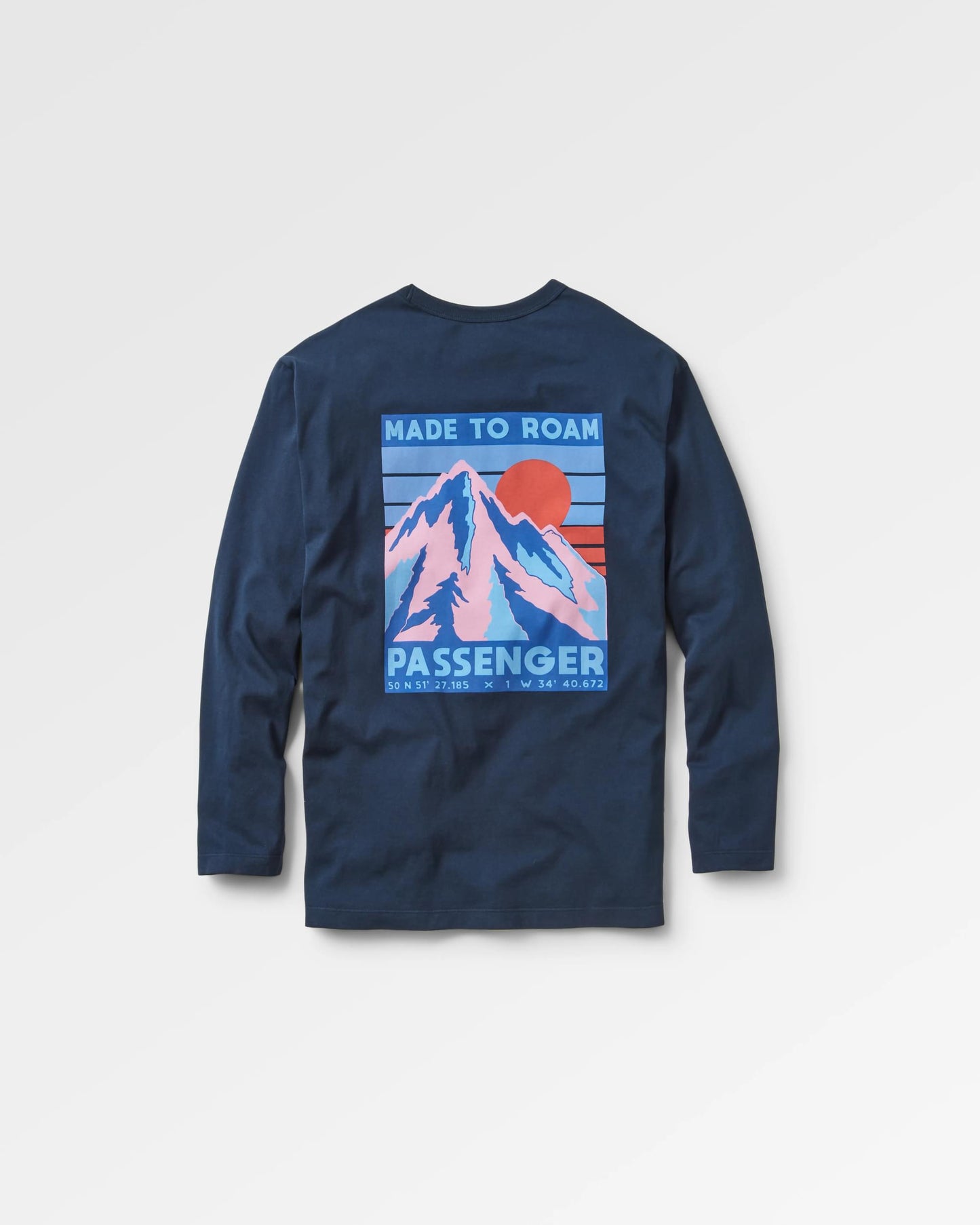 Distance Recycled Relaxed Fit LS T-Shirt - Deep Navy