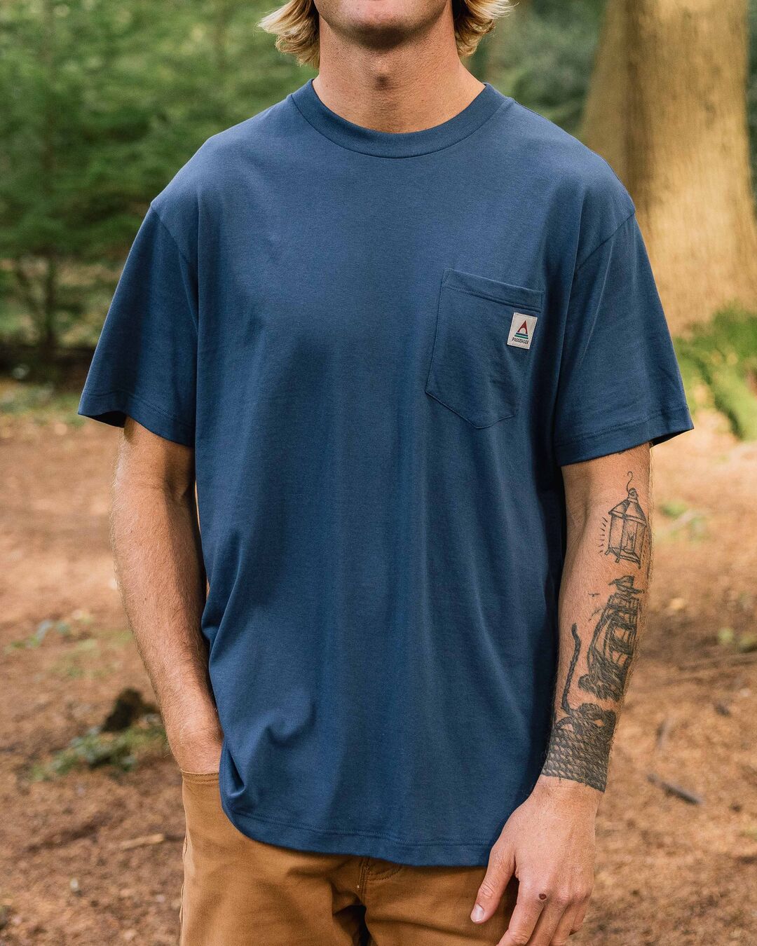 Heritage Recycled Relaxed Fit T-Shirt - Dark Denim