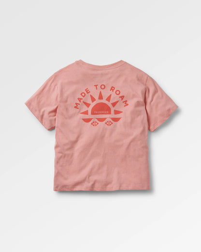 Sunburst Organic T-Shirt - Soft Shell Pink