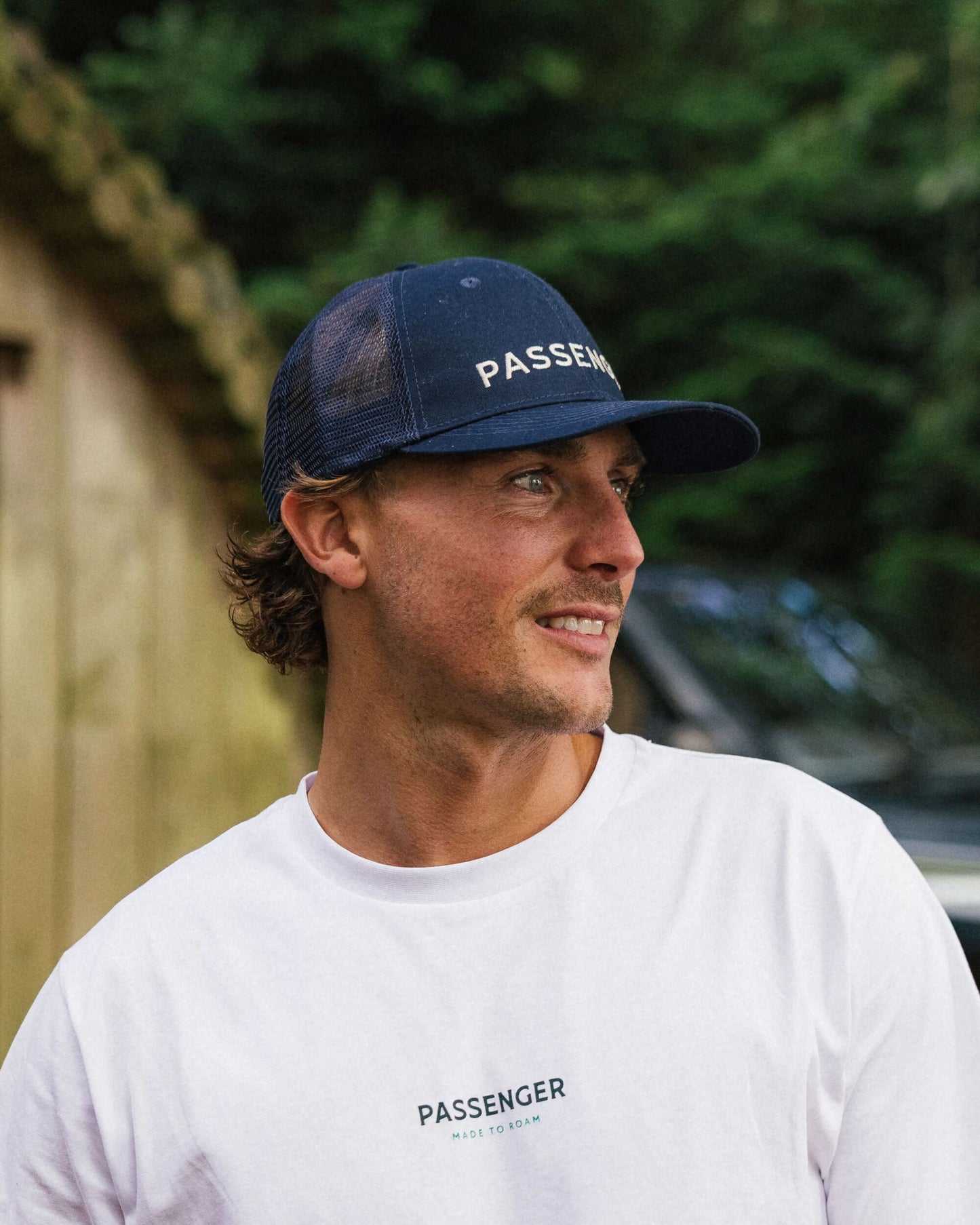 Male_Passenger Recycled Cotton Trucker Cap - Rich Navy