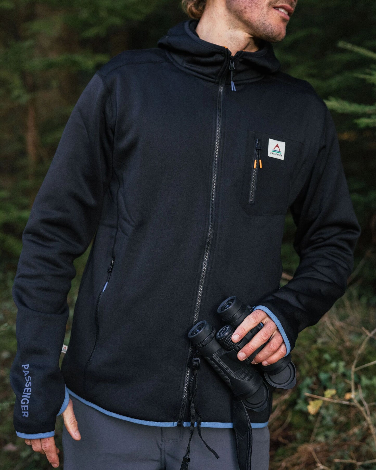 Men's Solitude Recycled Polartec® Fleece Hoodie - Black