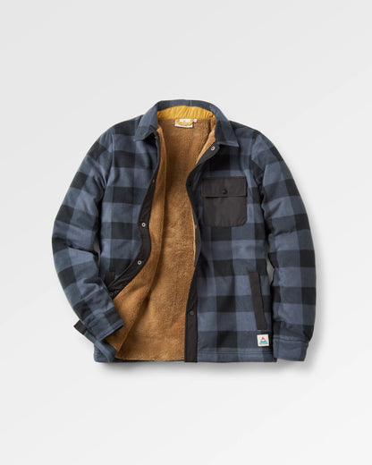 Firelight Sherpa Lined Overshirt - Storm Grey Buffalo