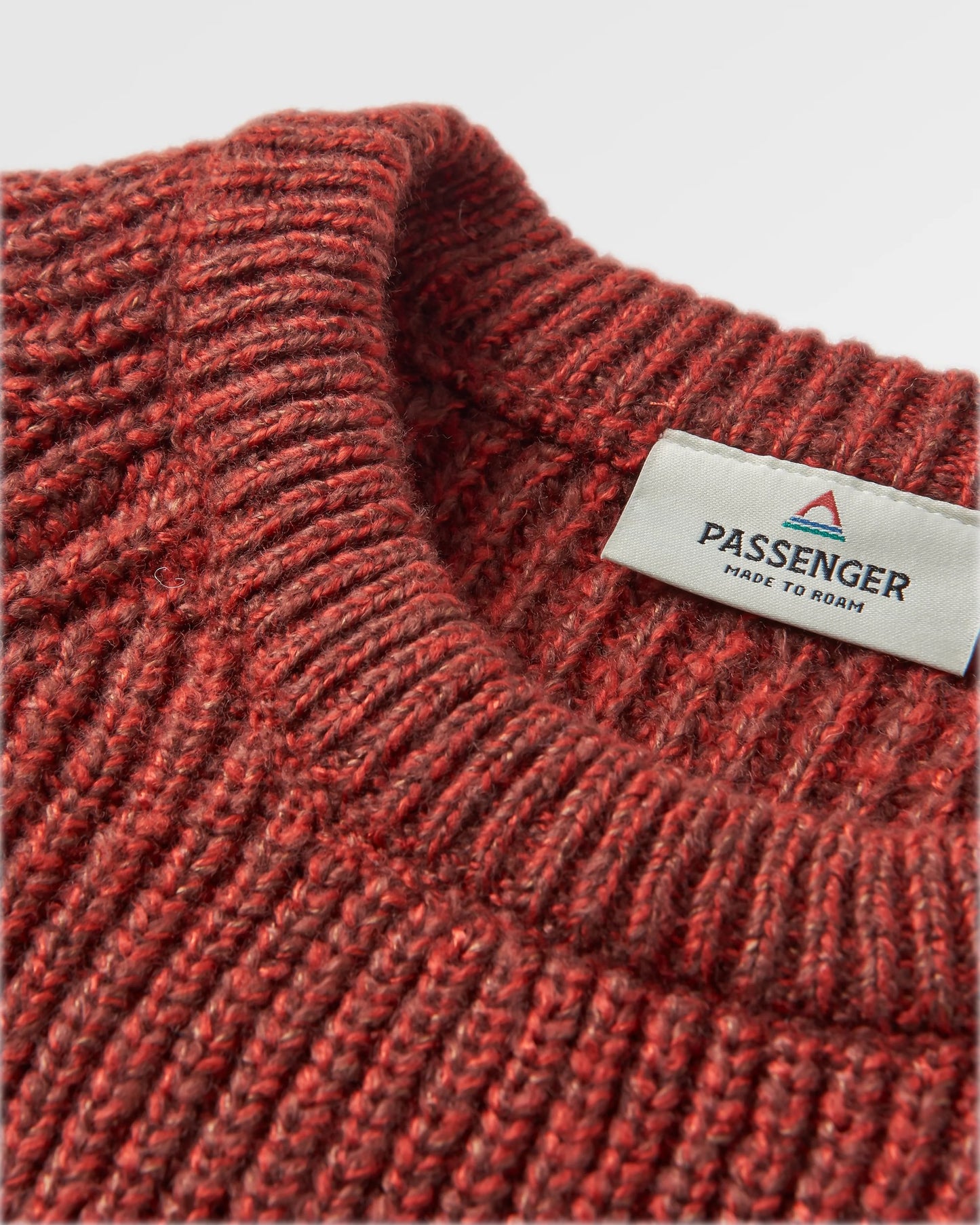 Fog Recycled Knitted Jumper - Red Ochre