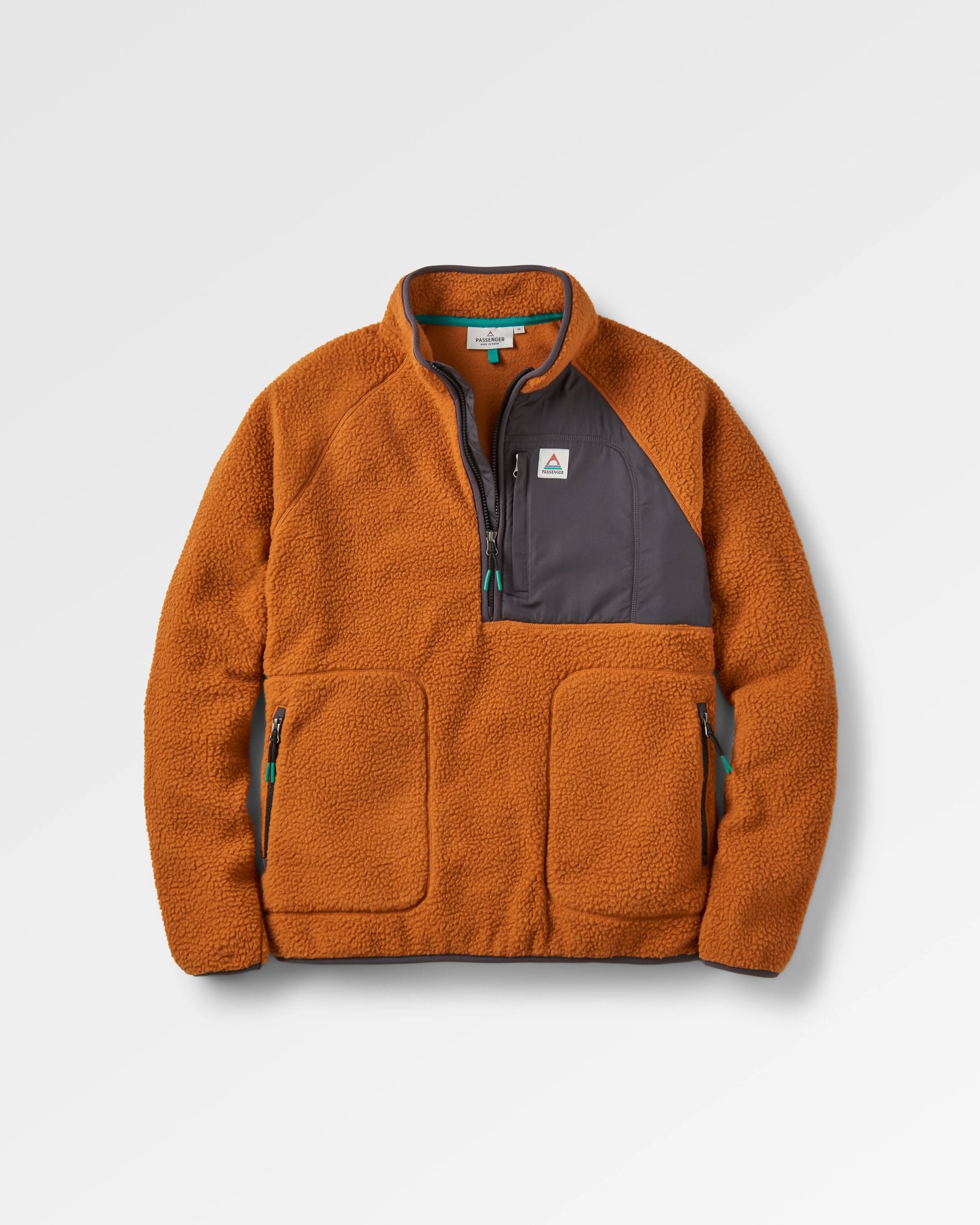 Half zip sherpa fleece hot sale