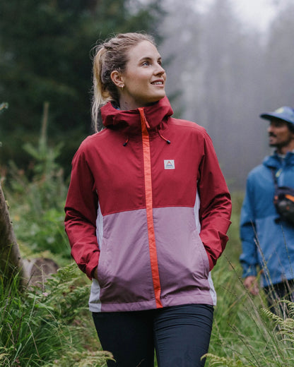 Rainstorm Recycled Waterproof Jacket - Forest Berry/Berry