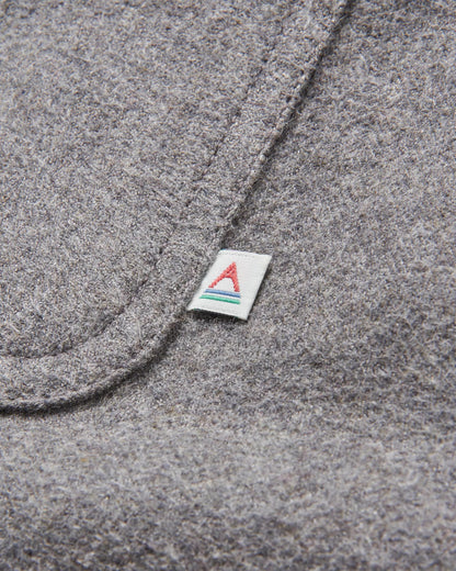 Freestyle Sherpa-Lined Overshirt - Grey Marl