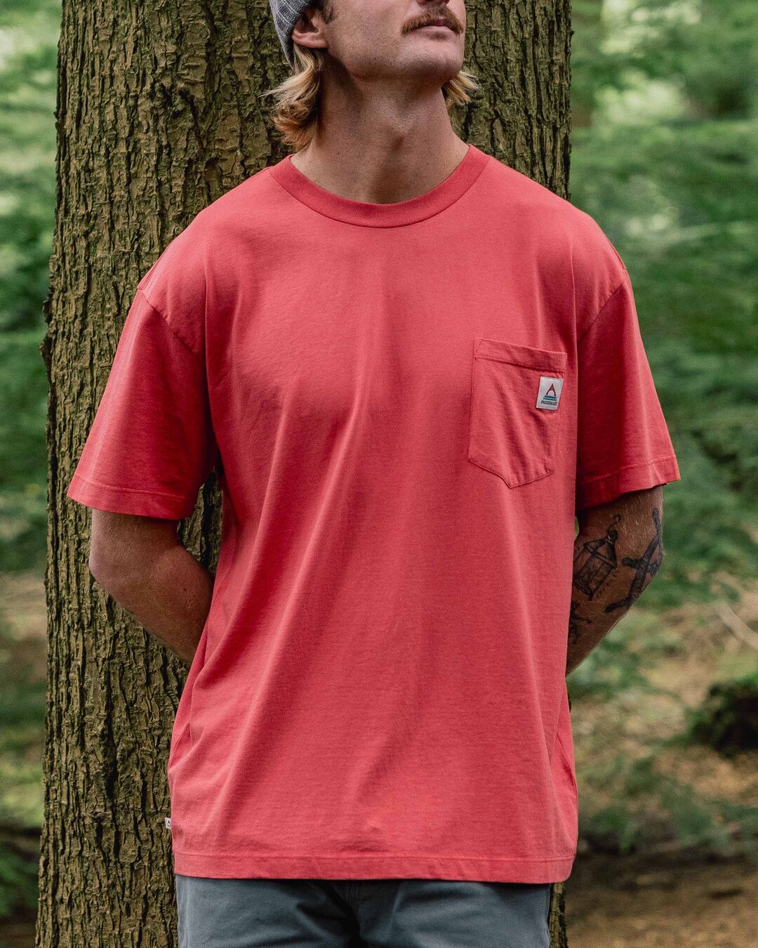Heritage Pocket T-Shirt - Cardinal
