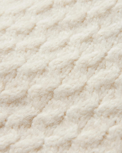 Cozy Cable Recycled Knitted Jumper - Off White