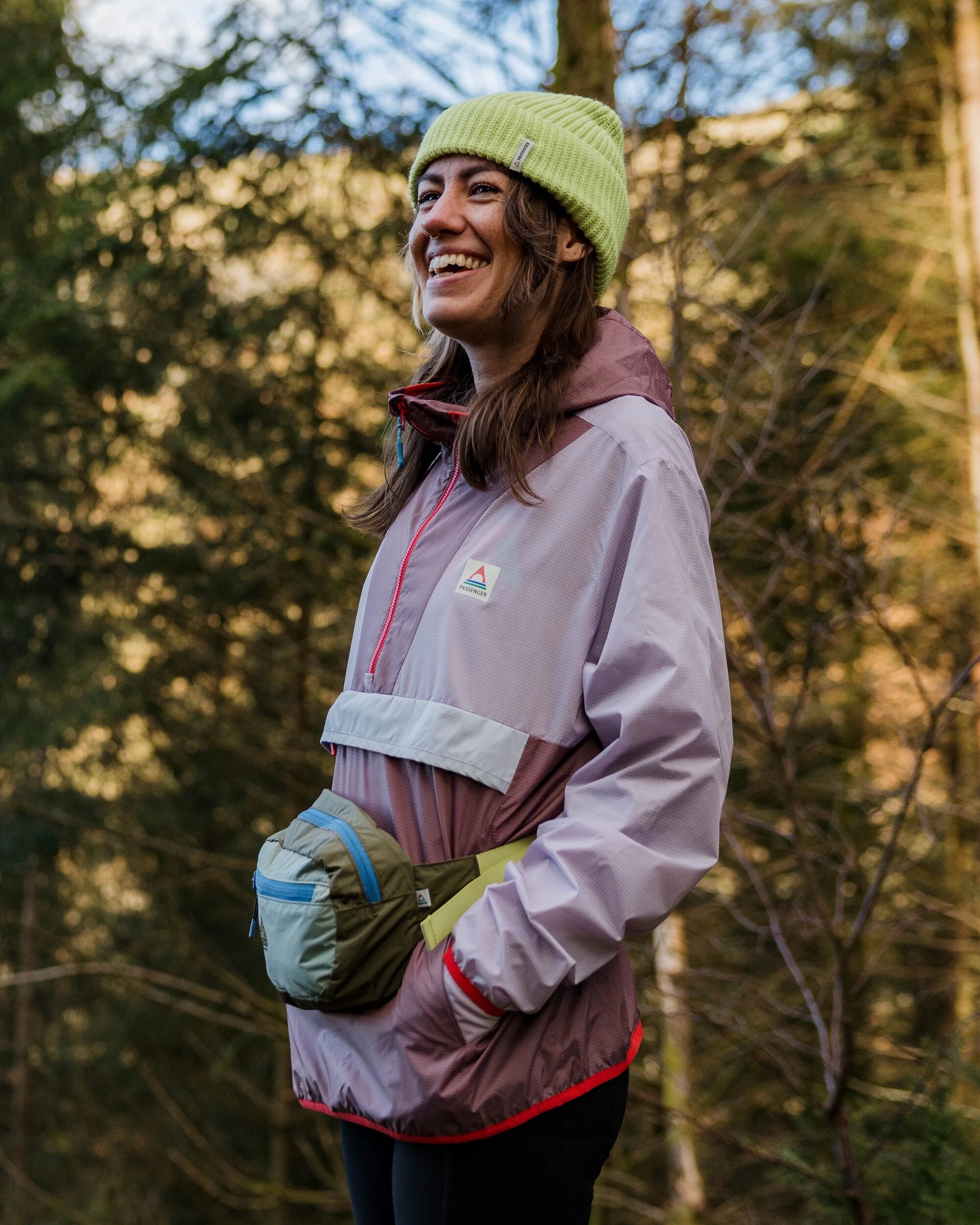 Viento Recycled Windshell Pullover Lilac Mist Grape