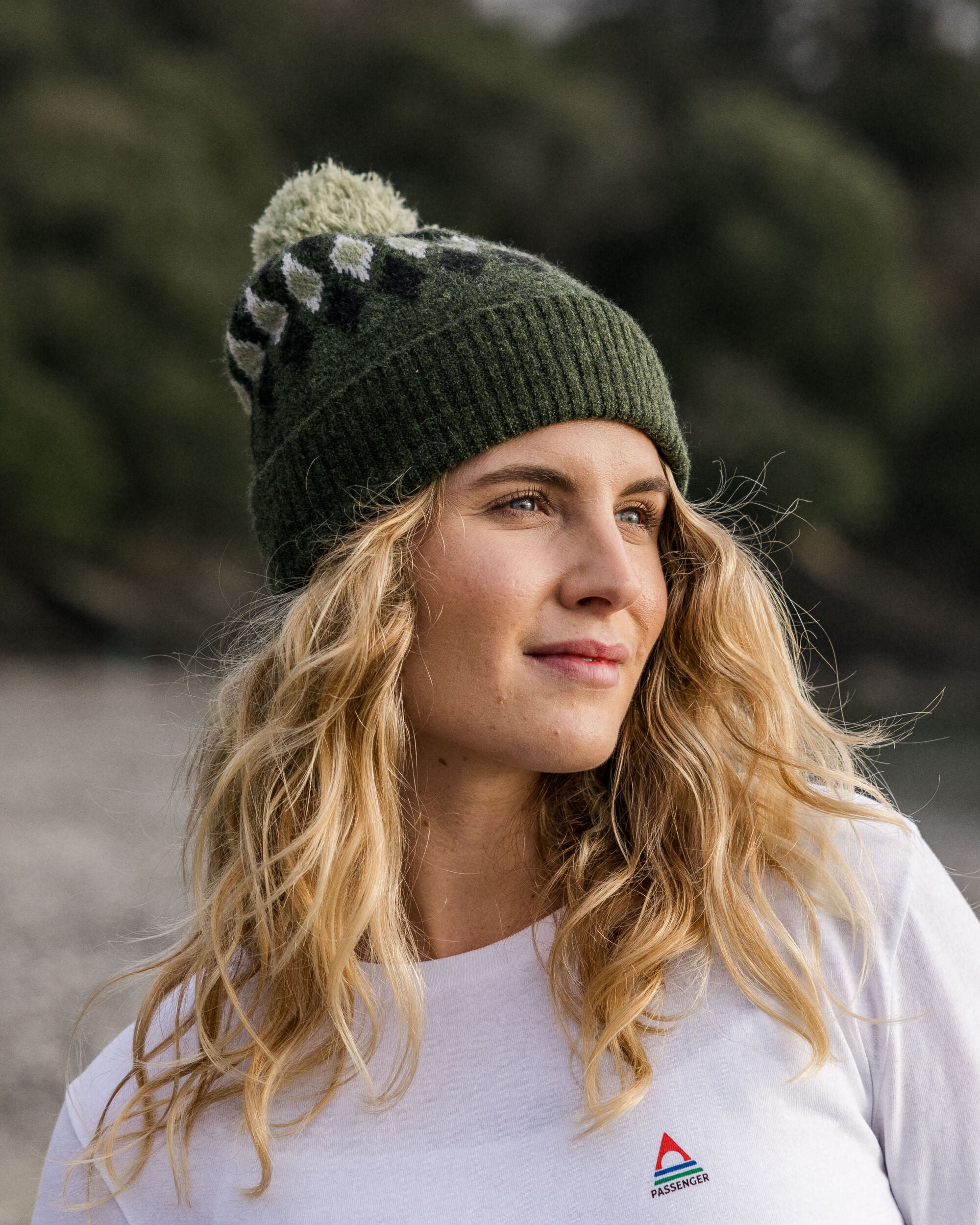 Khaki wooly online hat