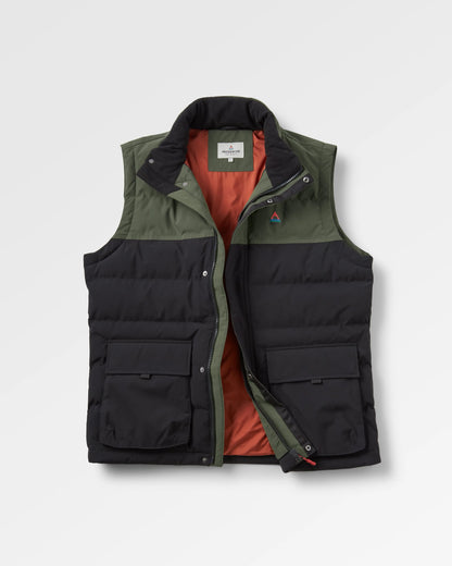 Baltic Recycled Insulated Vest - Black/Khaki