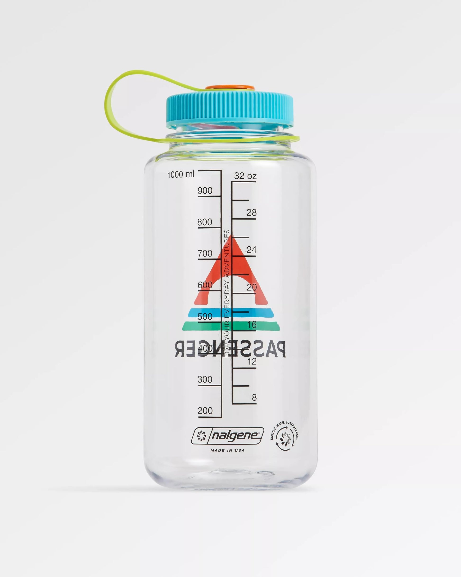 Nalgene 1L Wide Mouth Water Bottle - Clear - Clear