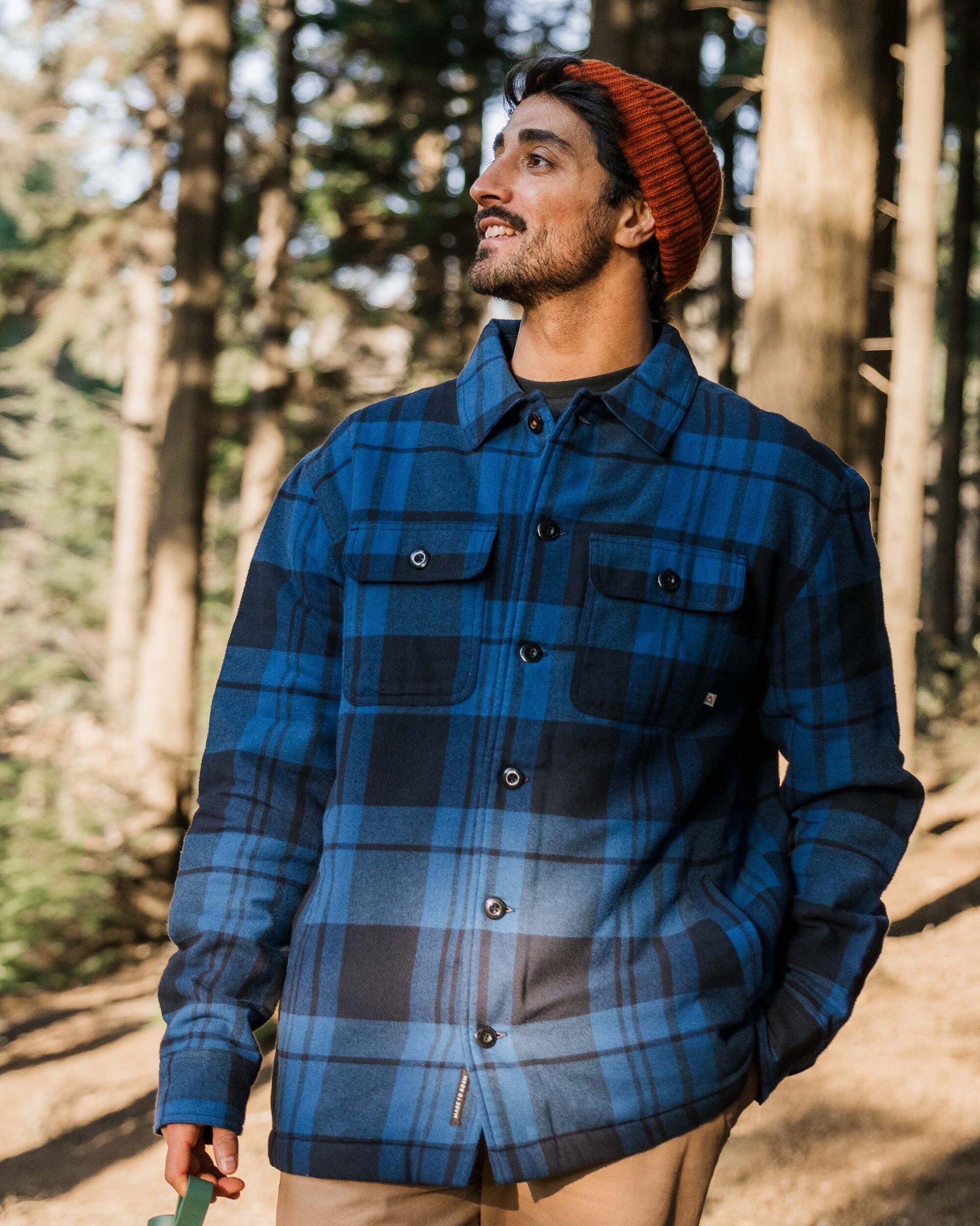 Freestyle Sherpa-Lined Overshirt - True Blue