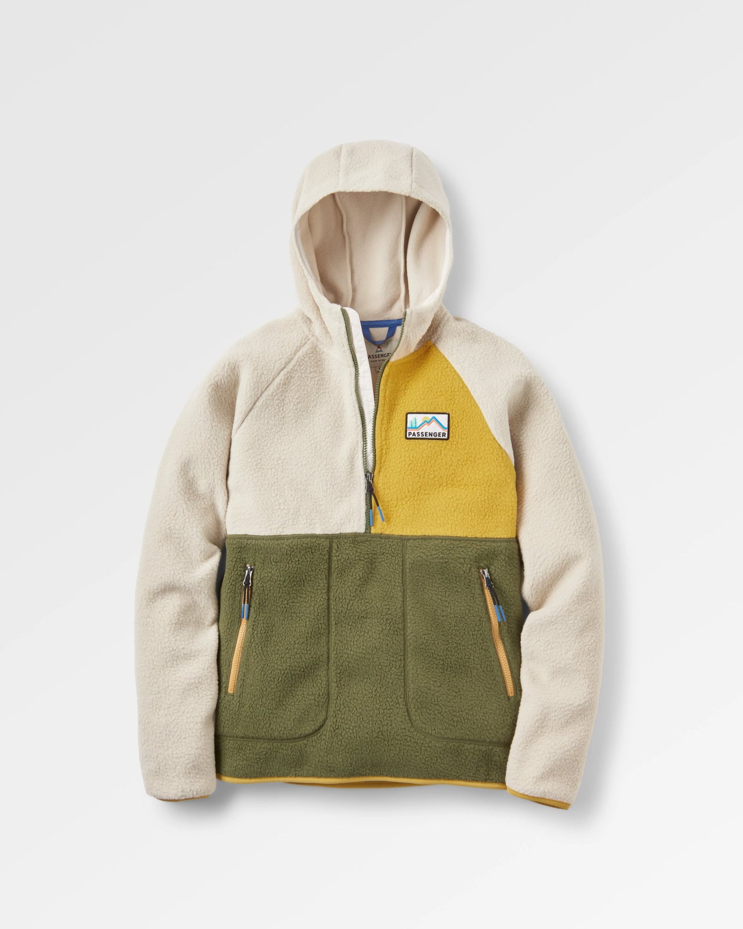 Maine 2.0 1/2 Zip Recycled Sherpa Fleece - Khaki