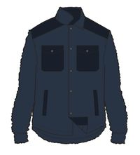 Hide_Spruce Recycled Sherpa Fleece Shirt - Navy