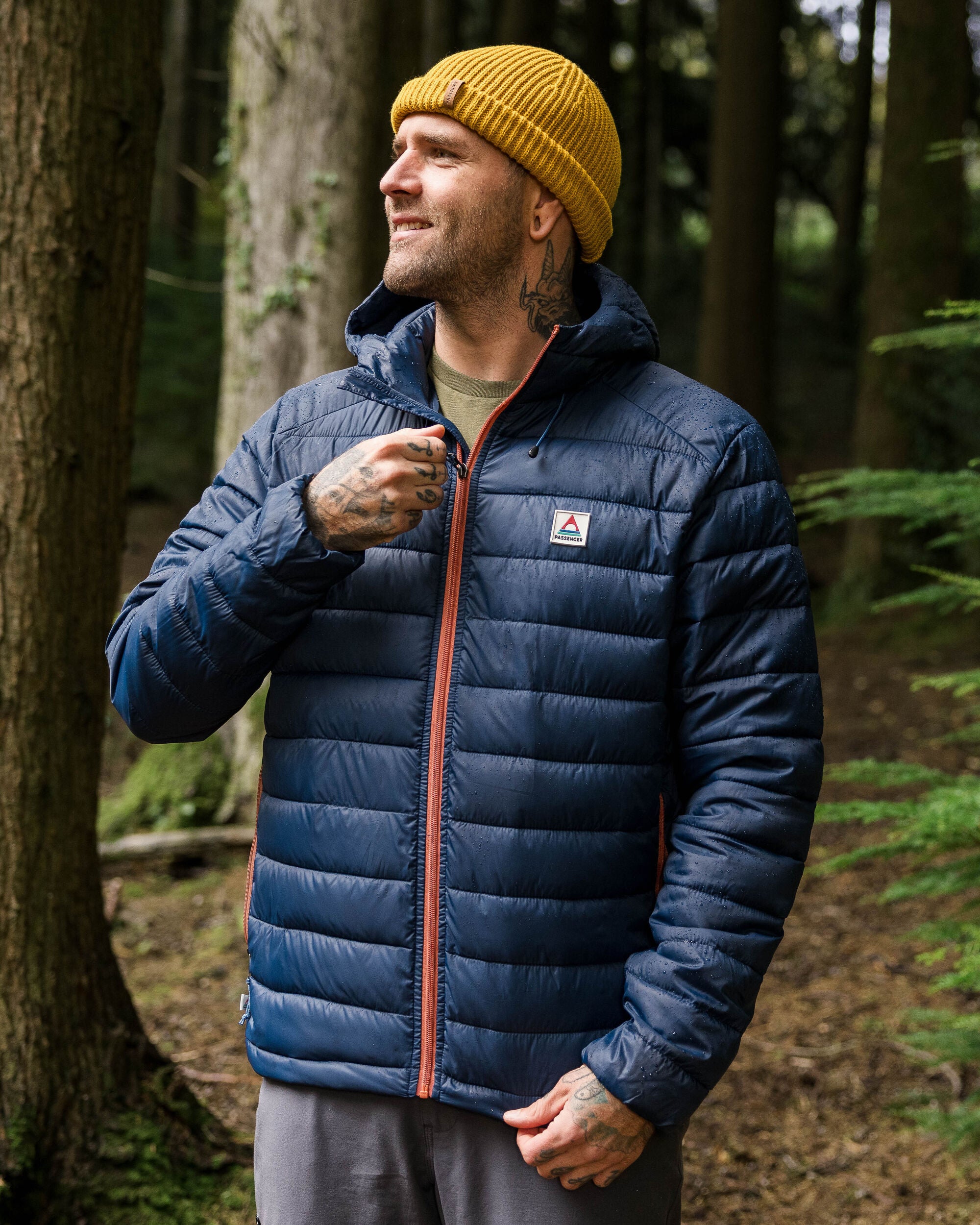 Navy insulated jacket sale