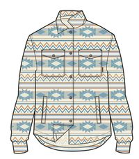 Hide_East Recycled Polar Fleece Shirt - Stargazer Birch