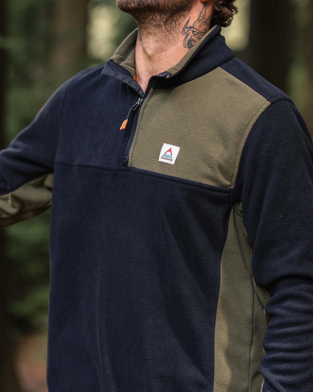 Root Recycled Polar Quarter Zip Fleece Black – Passenger