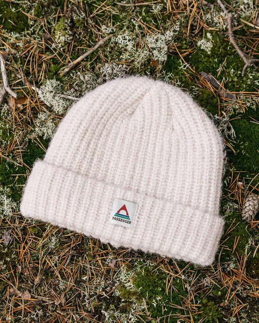 Redwood Fleece Lined Recycled Beanie - Vintage White