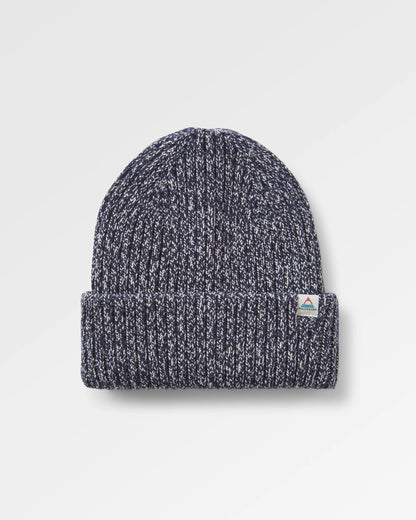 Fisherman Marl Beanie - Rich Navy