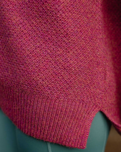 Cove Recycled Knitted Jumper - Rhubarb