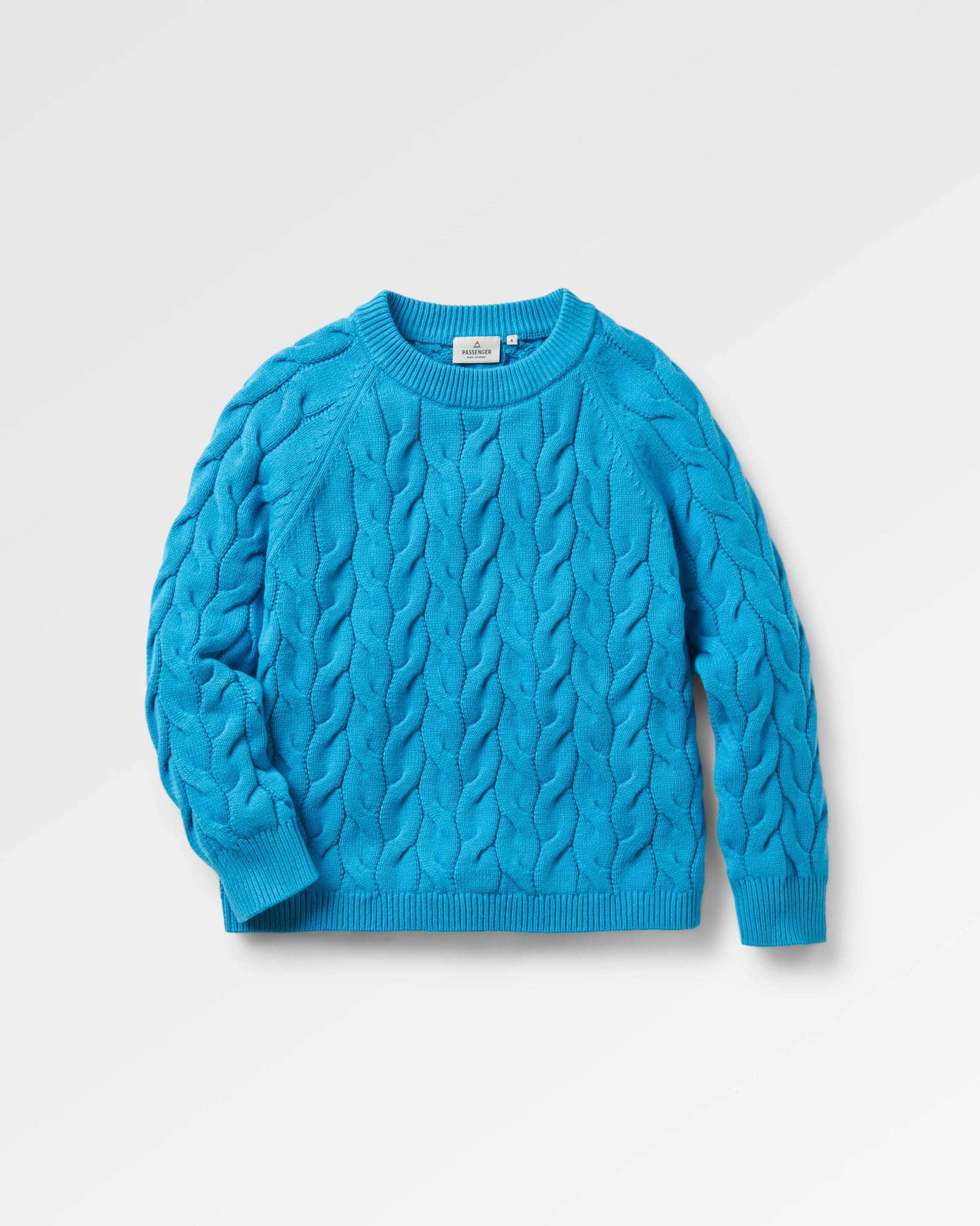 Comfort Organic Knitted Jumper - Atlantic Blue