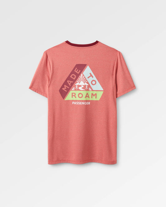 Classic Active Recycled T-Shirt Marl - Mineral Red Marl