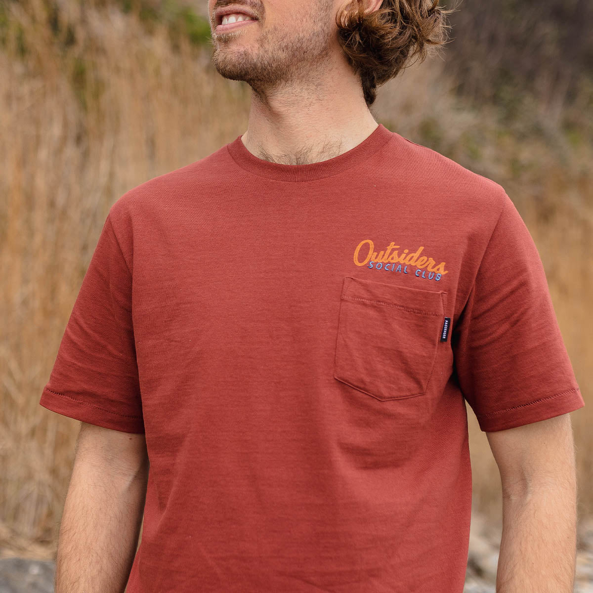 OSC Recycled Cotton Pocket T-Shirt - Russet