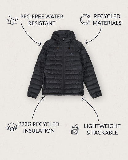 Roamer Recycled Insulated Jacket - True Black