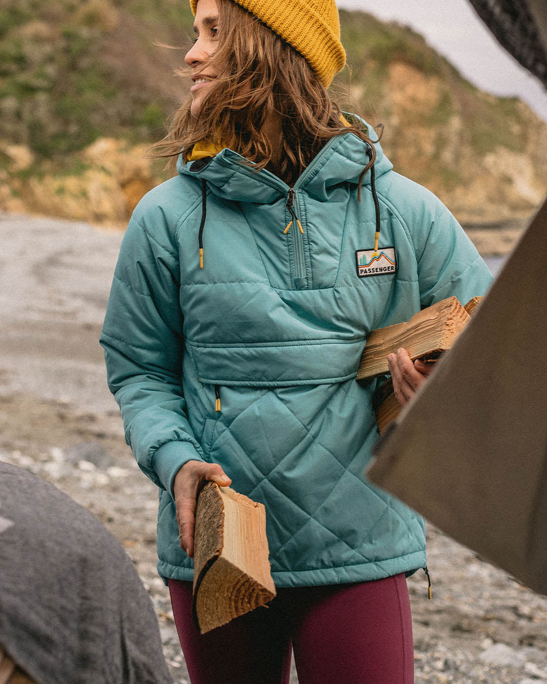 Ocean Recycled Insulated 1/2 Zip Jacket - Porcelain