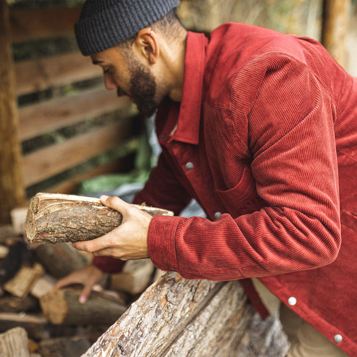 Kodiak Cord Shirt - Russet Brown