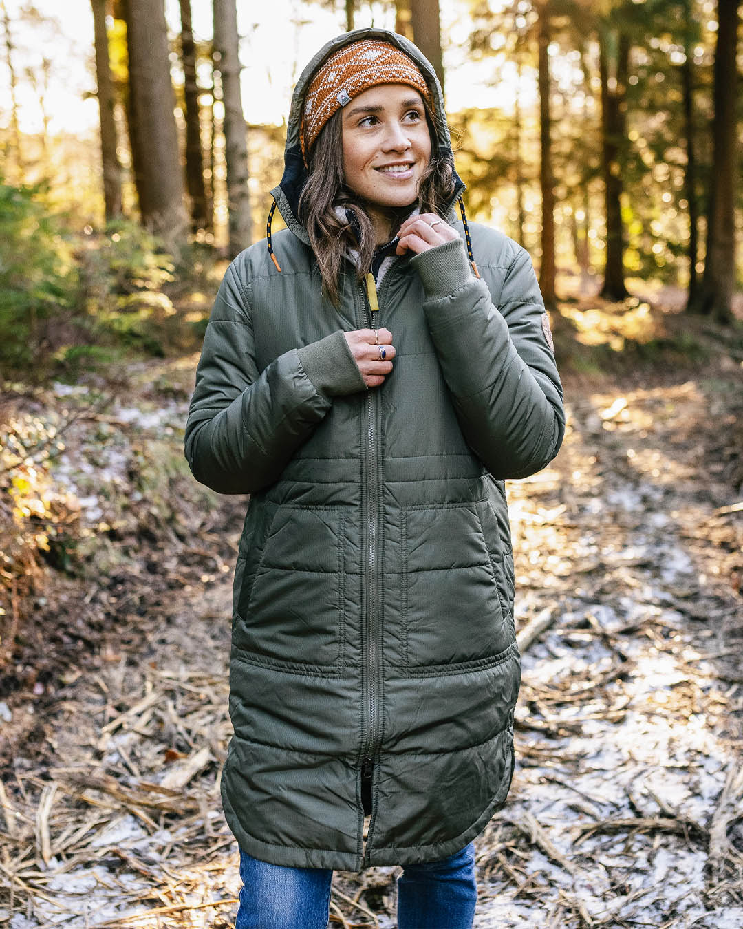 Women's long hotsell insulated jacket