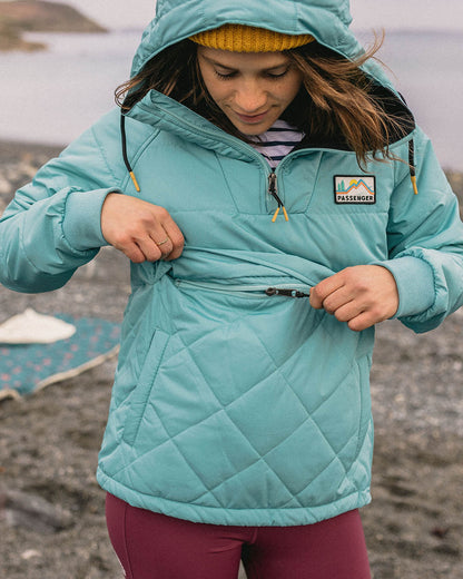 Ocean Recycled Insulated 1/2 Zip Jacket - Porcelain