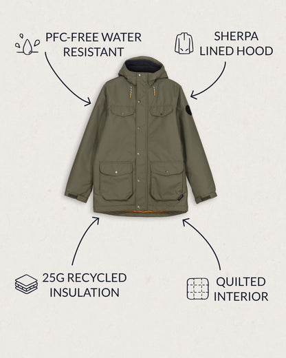 Baltic Recycled Jacket - Dusty Olive