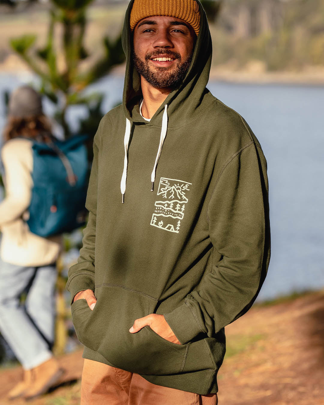 Nature Recycled Cotton Hoodie - Fir Tree