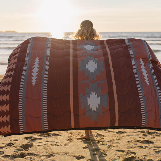 Nomadic Recycled Towel Blanket - Picante Pattern
