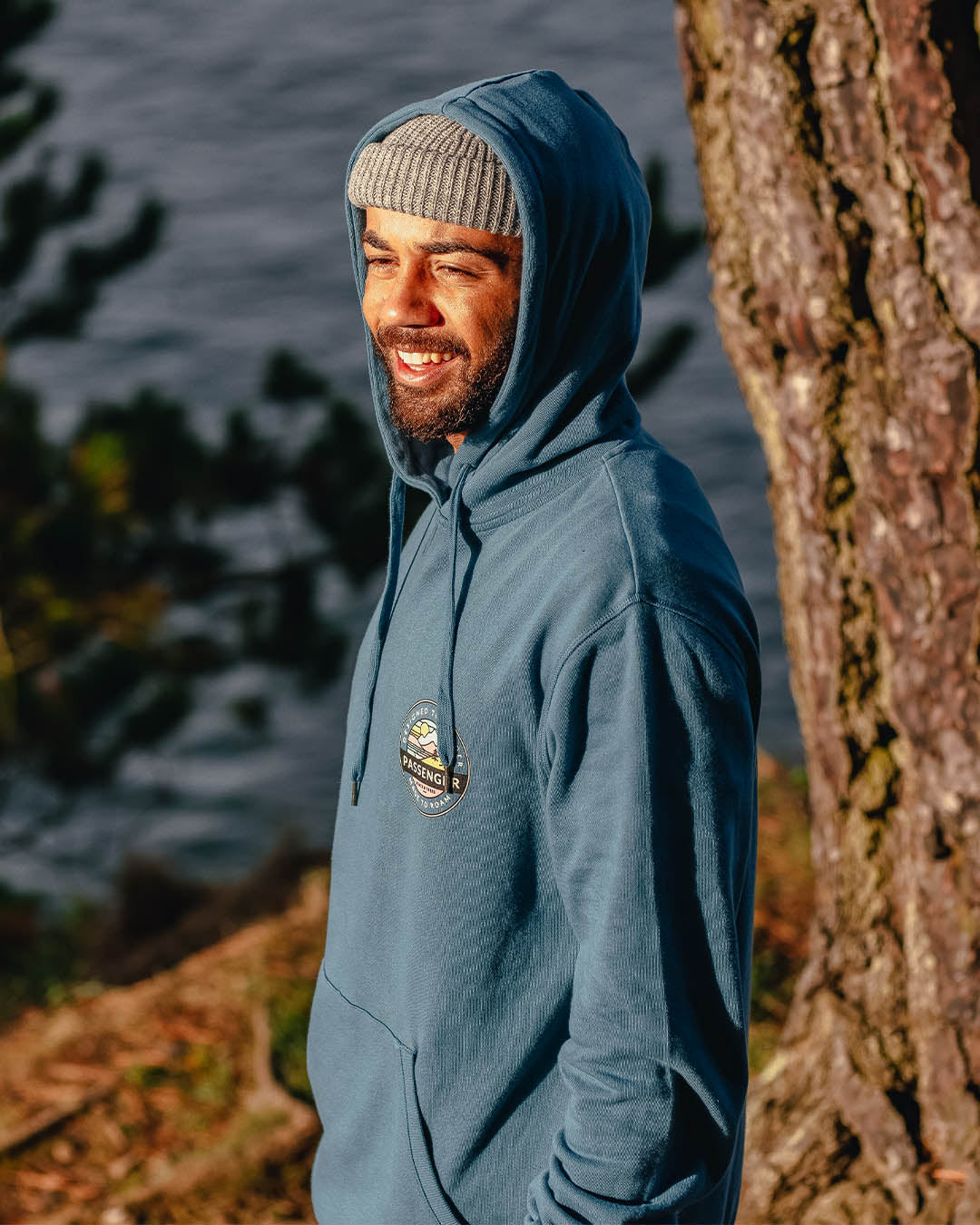 Odyssey Recycled Cotton Hoodie - Blue Steel
