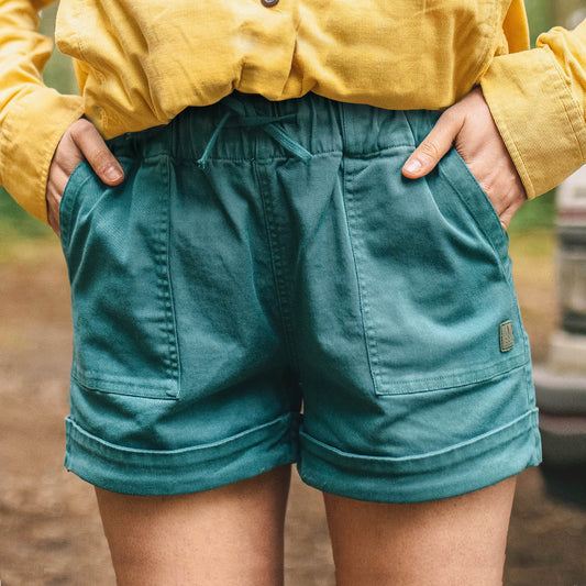 Carriso Organic Cotton Shorts - Storm Green
