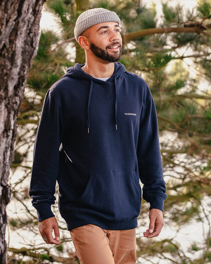 Made To Roam Recycled Cotton Hoodie - Deep Navy