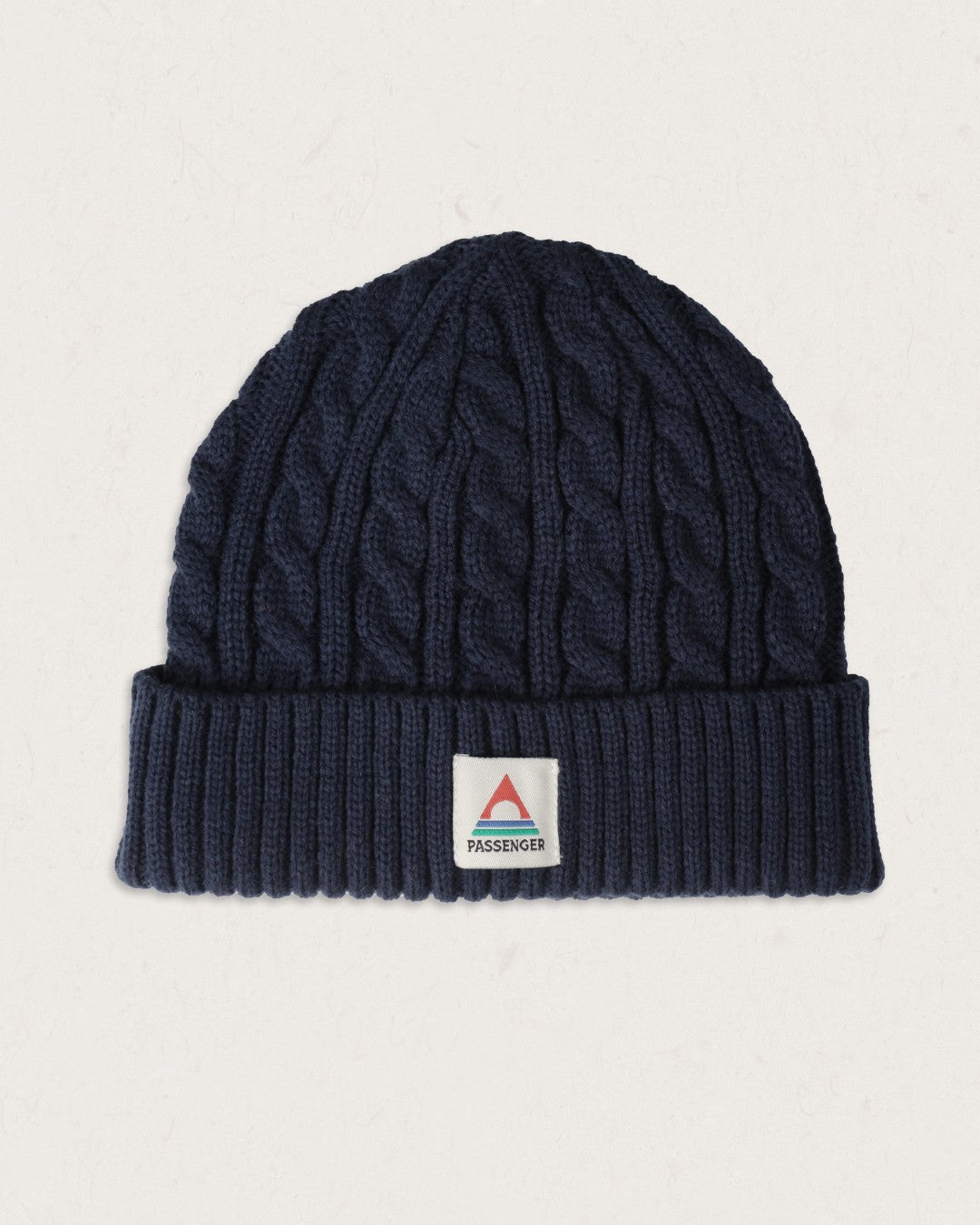 Fireside Recycled Acrylic Cable Knit Beanie - Rich Navy