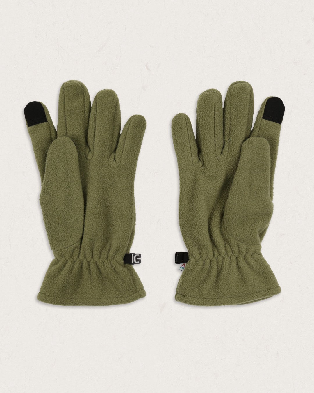 Daytrip Recycled Polar Fleece Touch Screen Gloves - Khaki