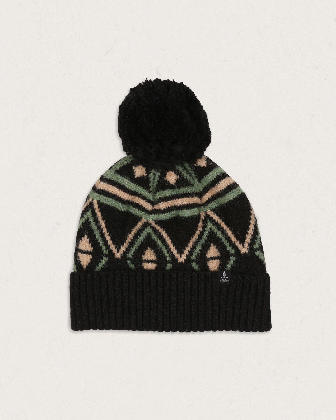 Ember Recycled Bobble Hat - Black