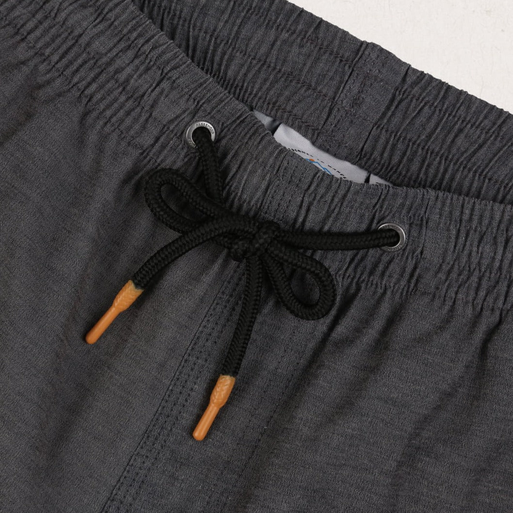 Ponoma All Purpose Shorts - Black Retro Placement Stripe