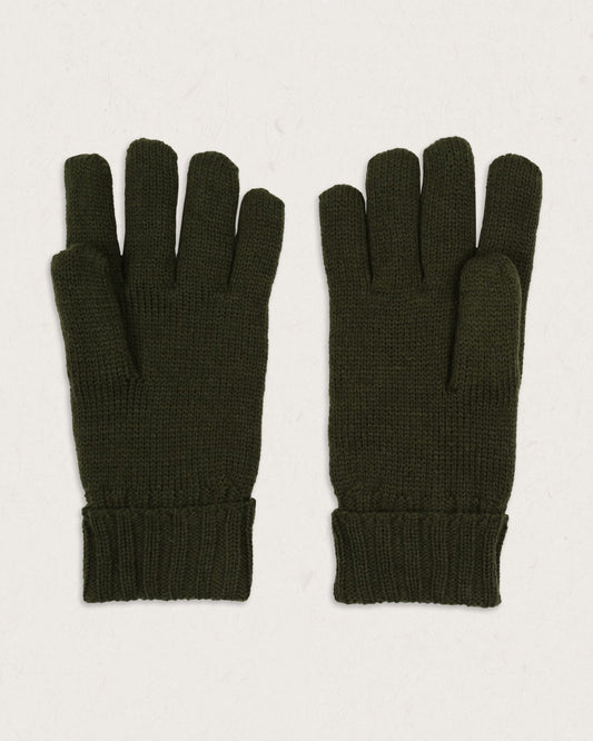 Gale Recycled Acrylic Knitted Gloves - Fir Tree
