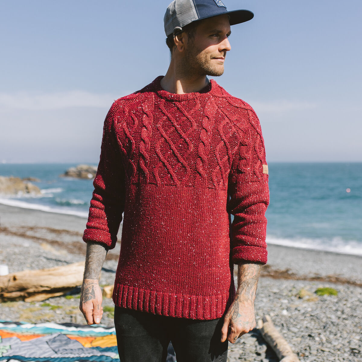 Pow Knitted Jumper - Russet